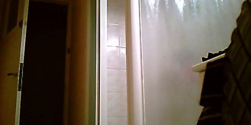 Sophie shower spycam voyeur