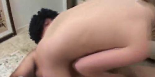 Hairy Chubby Guy Gets Some Blow iJob