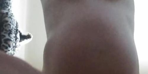 I'm 9 months pregnant. Watch me cum rough )