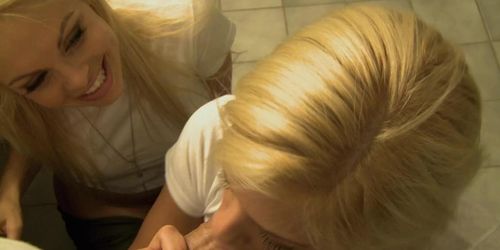 Riley Steele and Jesse Jane POV BTS Blowjob