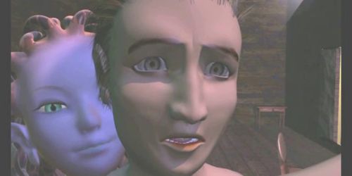 3d anime beauty sucking stiff dick