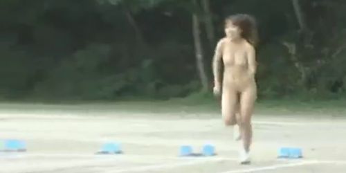 Asian amateur in nude track and field part3 - video 1