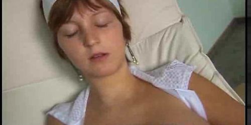 Hot nurs makes a break