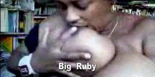 Big titty ebony granny - video 1 (Ruby Brown)