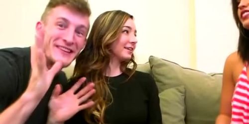 Gorgeous Bambi Brooks Flashing Her Tits In Cash Stunt