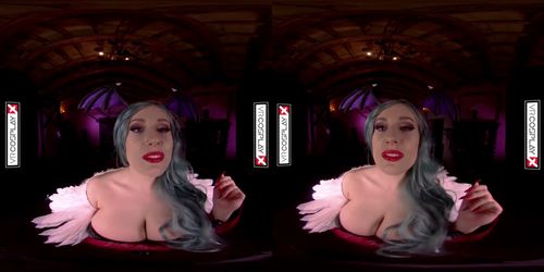 VRCosplayX.com Busty Succubus Morrigan Fucks With You In VR (Angel Wicky)