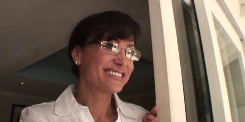 Stunning MILF Lisa Ann riding BBC before cum on boobs