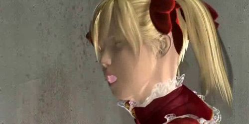 Blonde animated slave sucking