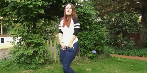 Wetting her Panties Charlotte Pee Jeans