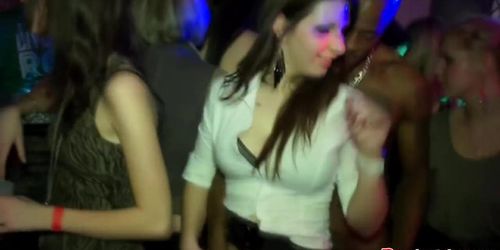 Euro party amateur sucking dick in group for guy