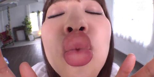 Cute Japanese Girl Kisses to the Glass (Pov Kiss)6