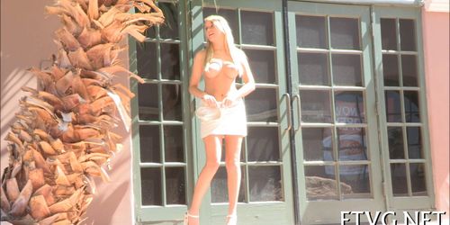 Babe plays with vibrator - video 26