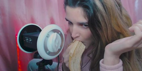 Eating A Banana ASMR yummy tingles