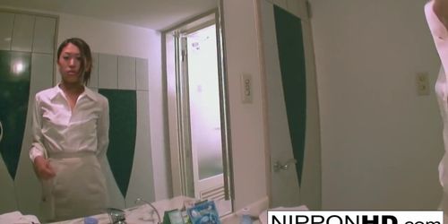 Japanese couple record themselves fucking in a hotel room - video 1