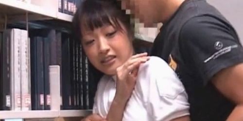 Asian Library - Sweet asian girl getting hot nipples sucked in library - video 1 -  Tnaflix.com
