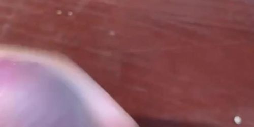 Perfect guy masturbation his dick with red head
