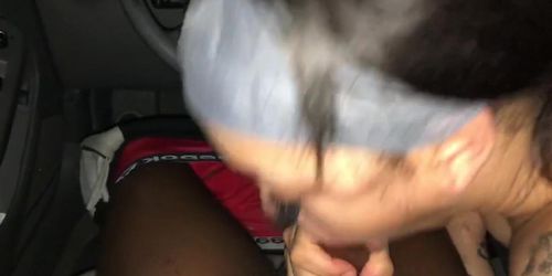 Sucking My Stepbrothers Cock In The Audi