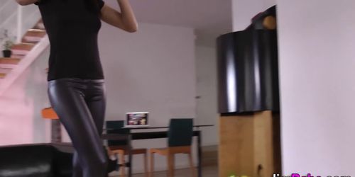 Tongued euro teen fucked