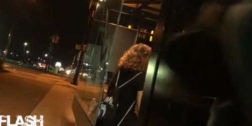 Bus Stop Girl Doesn't Like the Flash