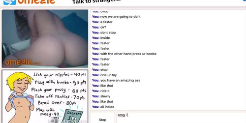 Omegle Game Preview 2 Riding her Pink Toy CHECK PROFILE  