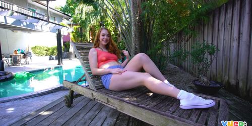 YNGR - Amateur Redhead Teen Gets