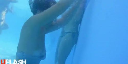 Underwater Nipple oops