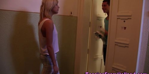 Smalltits teen sucking - video 1