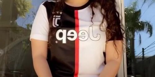 teen arab girl with tight wear