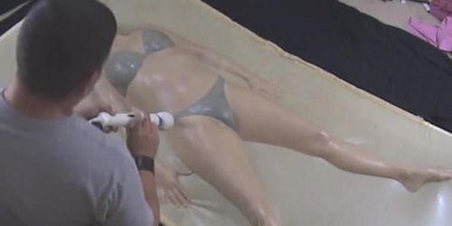 Seethru Vacbed Angel in it part 1 (Krystal Boyd)