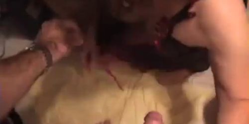 MILF WIFE SUCKS OFF HUSBAND AND SPITS CUM IN HAND!