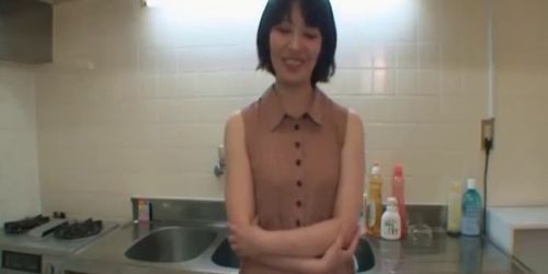 Japanese Milf Casting In Home Kitchen Voyeur