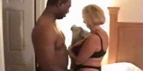 Black Guy fucks Mature Blonde