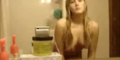 Tiffany - Cute Blond Teen Chick Stripping