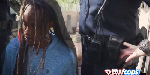 Lucky rasta uses his big dick to give pleasure to the cops