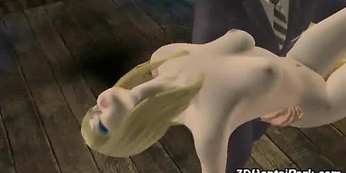 Une blonde se fait baiser par un mec plus âgé