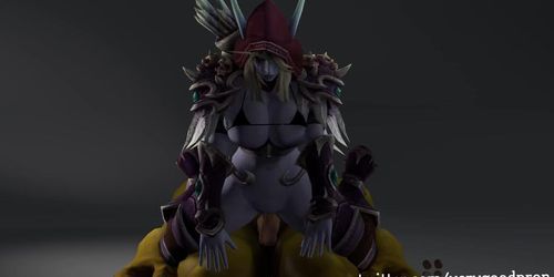 Sylvanas ride to death - World of warcraft NSFW @follow on twitter