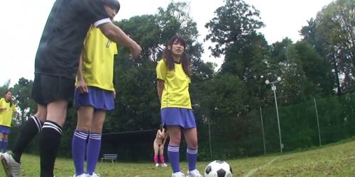 ZENRA | SUBTITLED JAPANESE AV - Subtitled ENF CMNF Japanese nudist soccer penalty game HD