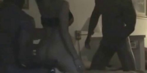 Sex at a Party Asian Girl Fucked by Black Men