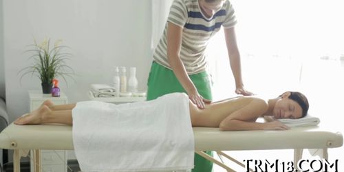 Giving hot massage pleases babe - video 23