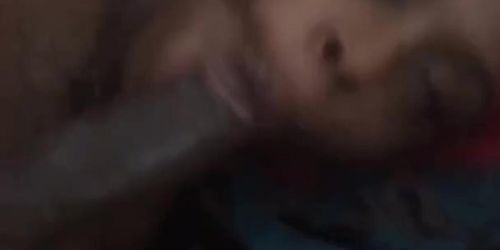 Cum all in her mouth and she wants to keep sucking 