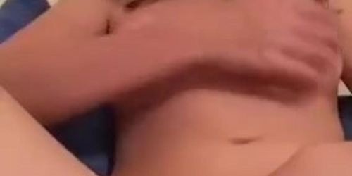 Horny White Girl Rubbing Pussy On Snapchat