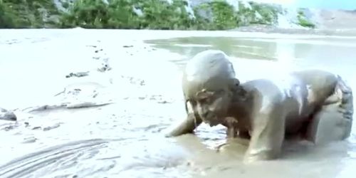 Mud Bunny Wallows, MASTURBATES in Real Creamy Mud