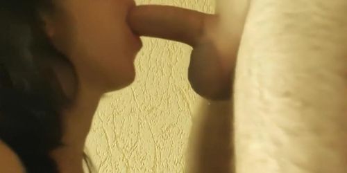 Hot wife gets facefucking and cum in mouth  Amateur Deepthroat Blowjob