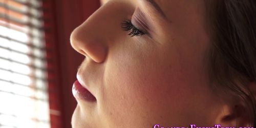 Young teen gets facial