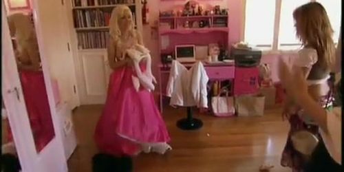 Holly Madison Breasts Scene  in The Girls Next Door