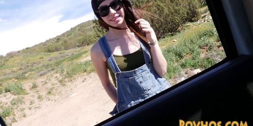 Small teen pov riding rod