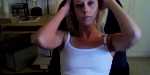 LiAnn films self on webcam PT.2 3 throa