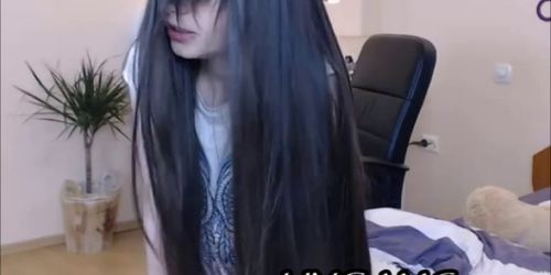 Brunette teen hot masturbation on webcam