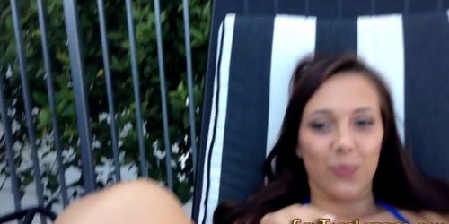 Pov teenager licks les