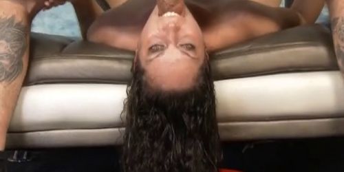 Brunette Victoria Monet Getting Her Face Wrecked By Dick